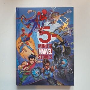 Marvel Superhero Adventure Book with Red and Blue Cover